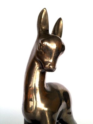 Art Deco Metal Fawn Figure, 1920s-GKB-796299