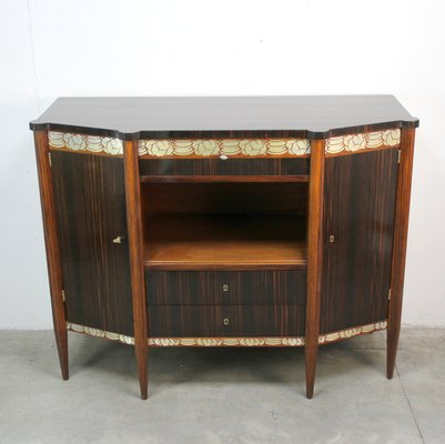 Art Decó Metal Marquetry Sideboard, 1920s-NE-1417450