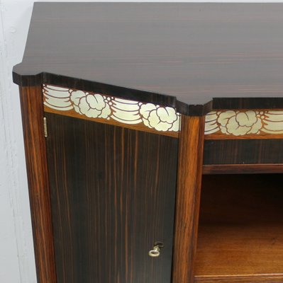 Art Decó Metal Marquetry Sideboard, 1920s-NE-1417450