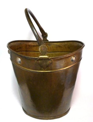 Art Deco Metal Water Bucket, 1920s-GKB-835916