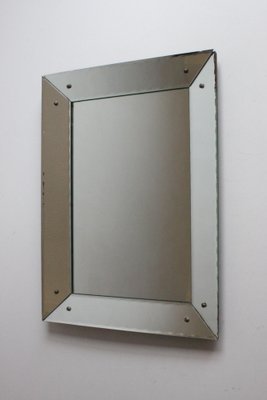 Art Deco Mirror with Scalloped Edges-PLT-1385453