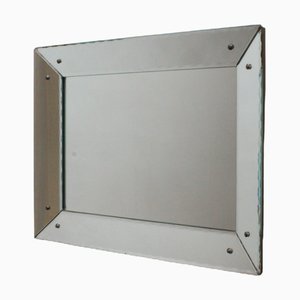 Art Deco Mirror with Scalloped Edges-PLT-1385453