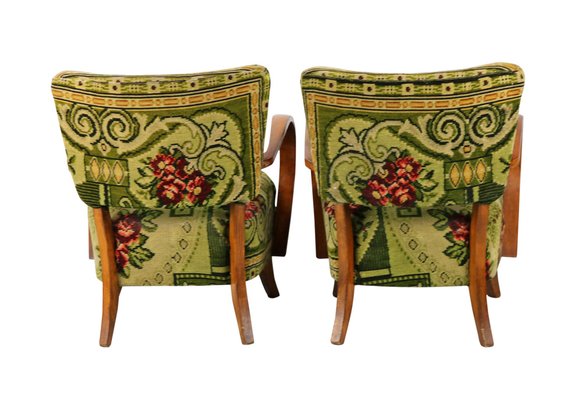 Art Deco Model H237 Armchairs attributed to Jindrich Halabala, 1932, Set of 2-YZB-1822494