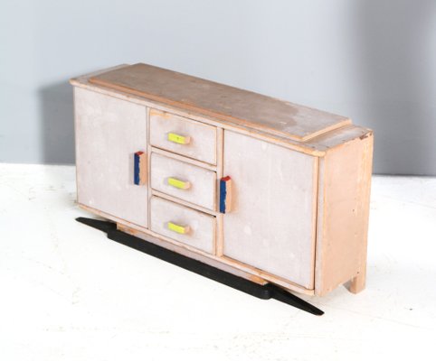 Art Deco Modernist Children's Credenza in Lacquered Plywood, 1930s-MY-1795642