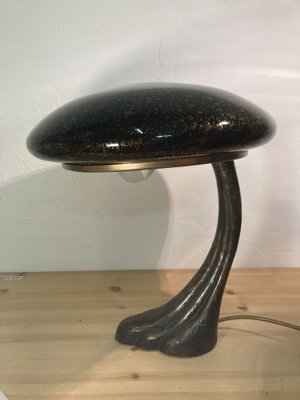 Art Deco Murano Bubble Glass Mushroom Lamp-BHG-1315354