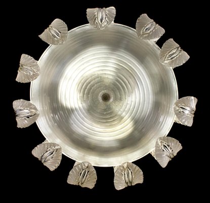 Art Deco Murano Glass Ceiling Light attributed to Tommaso Buzzi for Venini, 1940s-MBH-1725956