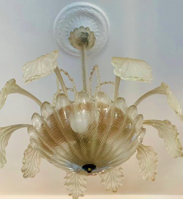 Art Deco Murano Glass Chandelier, 1940s-NUO-1778120