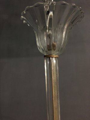 Art Deco Murano Glass Pendant Lamp by Ercole Barovier, 1940s-JJC-640827