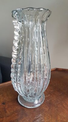 Art Deco Murano Glass Vase attributed to Barovier & Toso, 1930s-SNC-1422872