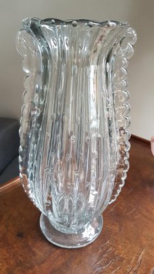 Art Deco Murano Glass Vase attributed to Barovier & Toso, 1930s-SNC-1422872