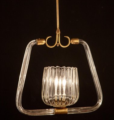 Art Deco Murano Grass Lantern, 1940-MBH-1032362