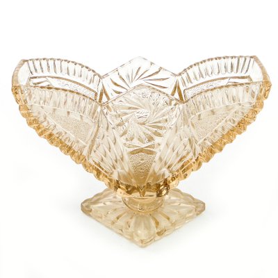 Art Deco Napkin Holder from Hortensja Glassworks, Poland, 1950s-BKO-1801317