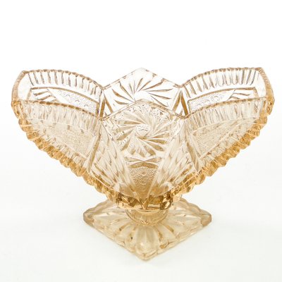 Art Deco Napkin Holder from Hortensja Glassworks, Poland, 1950s-BKO-1801317