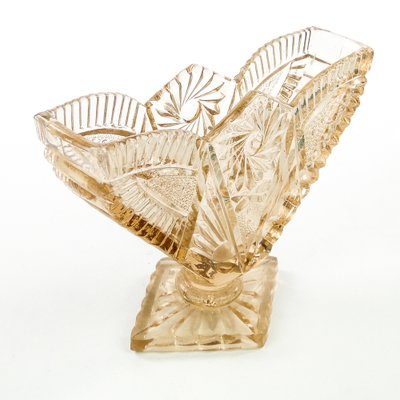 Art Deco Napkin Holder from Hortensja Glassworks, Poland, 1950s-BKO-1801317