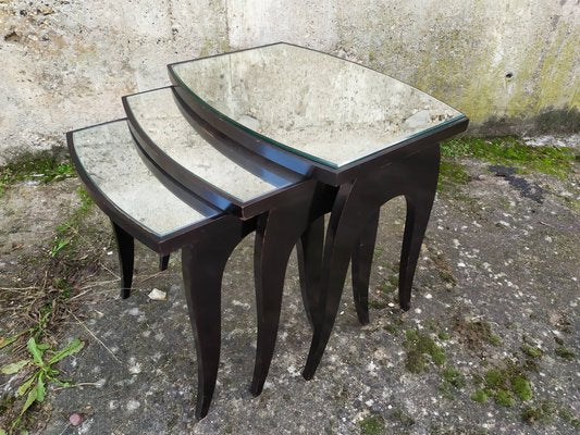 Art Deco Nesting Tables, 1930s, Set of 3-EAD-753184