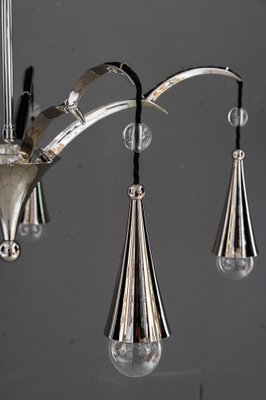 Art Deco Nickel-Plated Chandelier, 1920s-SPD-1811601