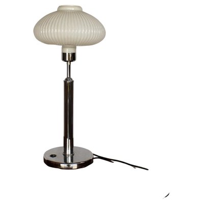 Art Deco Nickel-Plated Table Lamp, 1920s-TZ-1135355