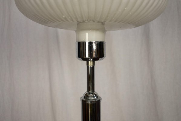 Art Deco Nickel-Plated Table Lamp, 1920s-TZ-1135355