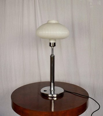 Art Deco Nickel-Plated Table Lamp, 1920s-TZ-1135355