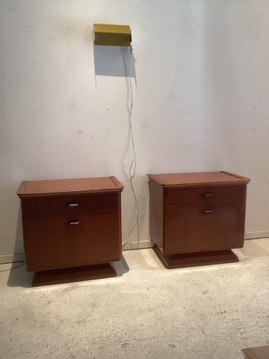 Art Deco Nightstands, 1920s, Set of 2-SU-1384408