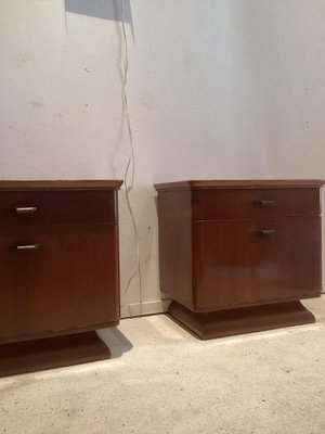 Art Deco Nightstands, 1920s, Set of 2-SU-1384408