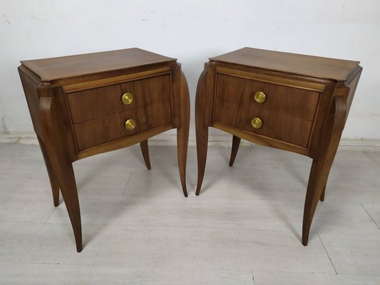 Art Deco Nightstands, 1930s, Set of 2-EAD-1747180