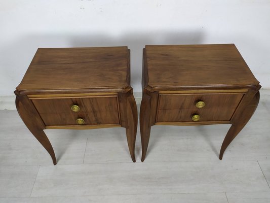 Art Deco Nightstands, 1930s, Set of 2-EAD-1747180