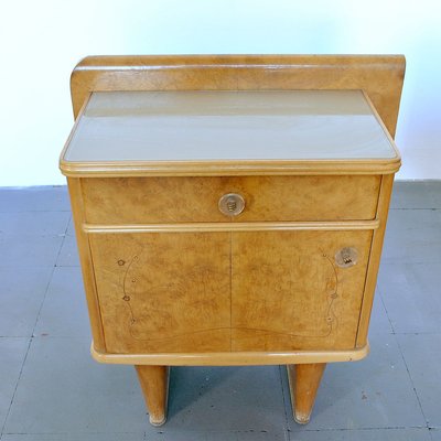 Art Deco Nightstands, 1940s, Set of 2-JQO-857188