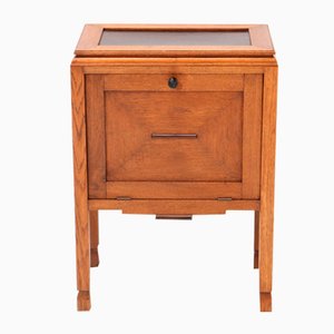 Art Deco Oak Amsterdamse School Cabinet, 1920s-MY-1338125