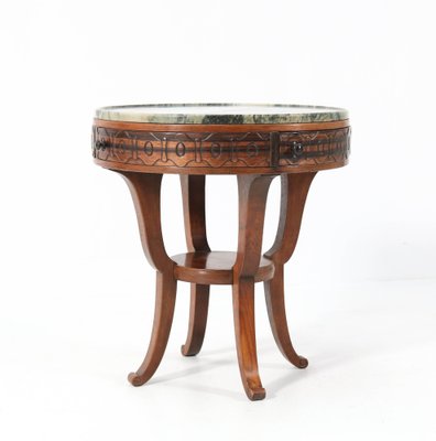 Art Deco Oak Amsterdamse School Coffee Table by T. Woonhuys, Amsterdam, 1920s-MY-1764826