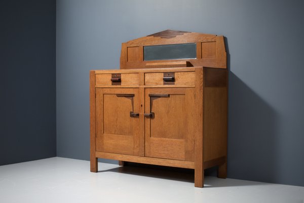 Art Deco Oak and Coromandel Bar Cabinet, 1930s-ITV-1767496