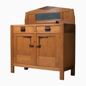 Art Deco Oak and Coromandel Bar Cabinet, 1930s-ITV-1767496