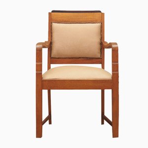 Art Deco Oak Armchair, Denmark, 1950s-VND-1789812