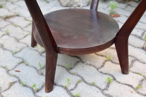 Art Deco Oak Coffee Table Side Table by A. Kropacek for České Umělecké Dílny, 1940s-NB-1071283