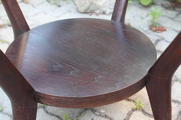 Art Deco Oak Coffee Table Side Table by A. Kropacek for České Umělecké Dílny, 1940s-NB-1071283