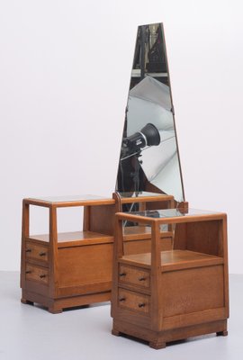 Art Deco Oak Dressing Table, Holland, 1925-GCG-1187815