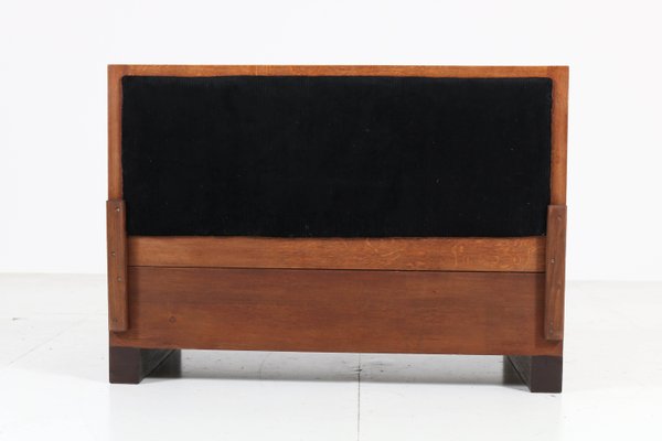 Art Deco Oak Haagse School Bench or Sofa by Willem Penaat for Metz & Co, 1920s-MY-738799