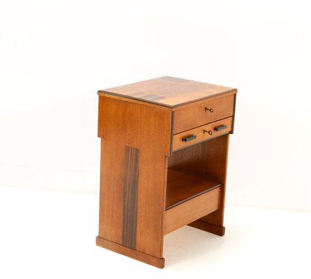 Art Deco Oak Sewing Table by by P.E.L. Izeren for de Genneper Molen, 1920s-MY-1304745