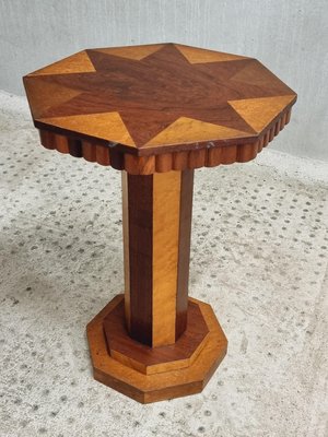 Art Deco Octagonal Side Table Plant Table, 1890s-IFQ-2028207