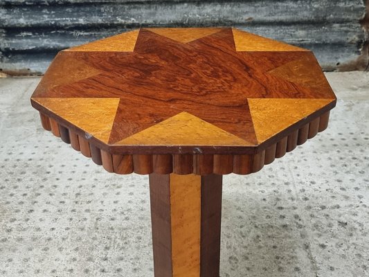 Art Deco Octagonal Side Table Plant Table, 1890s-IFQ-2028207