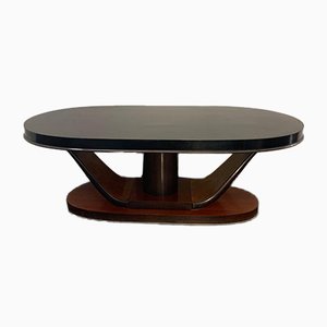 Art Deco Oval Mahogany Dining Table-IJR-852064