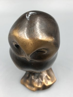 Art Deco Owl Sculpture, 1920s, Bronze-XOP-2028097