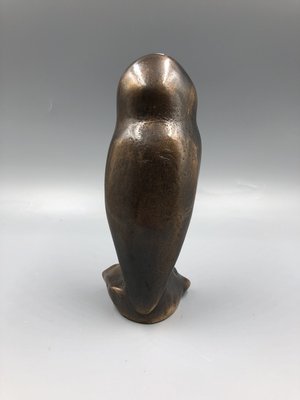 Art Deco Owl Sculpture, 1920s, Bronze-XOP-2028097