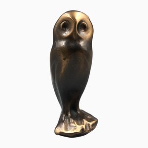 Art Deco Owl Sculpture, 1920s, Bronze-XOP-2028097