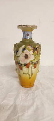 Art Deco Painted Ceramic Vase, Spain, 1930s-RGF-1260987