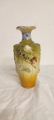 Art Deco Painted Ceramic Vase, Spain, 1930s-RGF-1260987