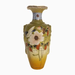 Art Deco Painted Ceramic Vase, Spain, 1930s-RGF-1260987