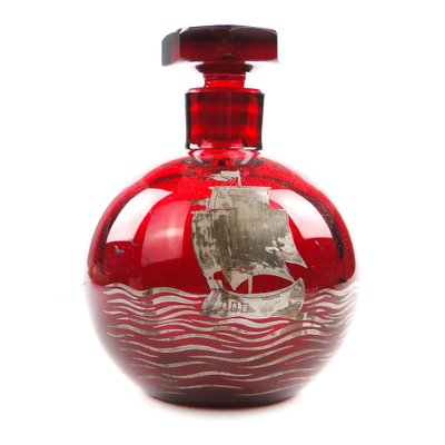 Art Deco Parfume Bottle from Josephinehutte, Poland, 1930s-BKO-1824364