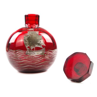 Art Deco Parfume Bottle from Josephinehutte, Poland, 1930s-BKO-1824364