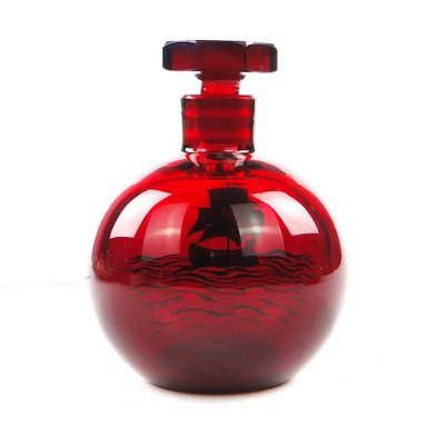 Art Deco Parfume Bottle from Josephinehutte, Poland, 1930s-BKO-1824364